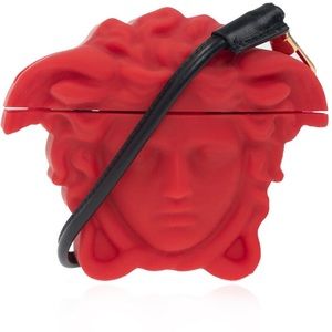 Versace Red La Medusa Wireless Headphone Case